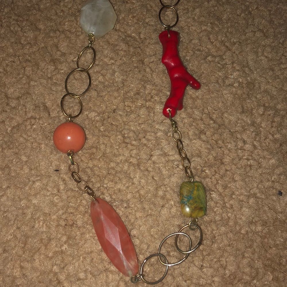 Multicolored and shaped gold Francesca’s necklace